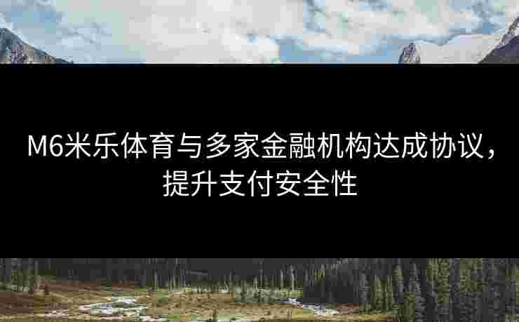 M6米乐体育与多家金融机构达成协议，提升支付安全性