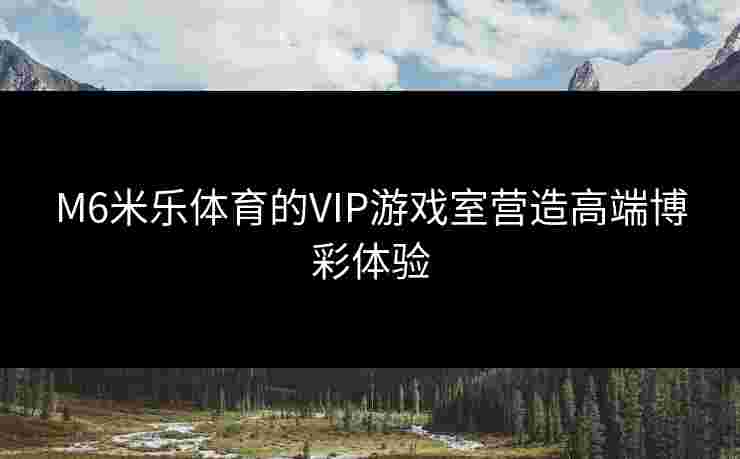 M6米乐体育的VIP游戏室营造高端博彩体验