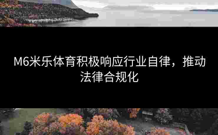 M6米乐体育积极响应行业自律，推动法律合规化
